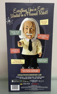 Open Box Professor Einstein Interactive Robot Tutor Your Personal Genius! *RARE!