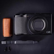 Wood Camera Grip For RICOH GR3 GRIII GR3X Camera with Aluminum Alloy Baseplate
