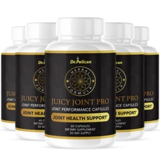 Juicy Joint Pro- Joint Health Support- 5 Bottles- 300 Capsules