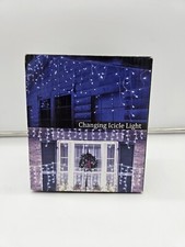 Color Changing Icicle Lights 10 Flash Modes 6 Hour timer Indoor & Outdoor