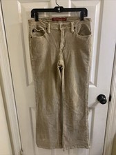 Z Cavaricci Womens Pants Size 8 Tan Thin Corduroy Boot Cut Stretch