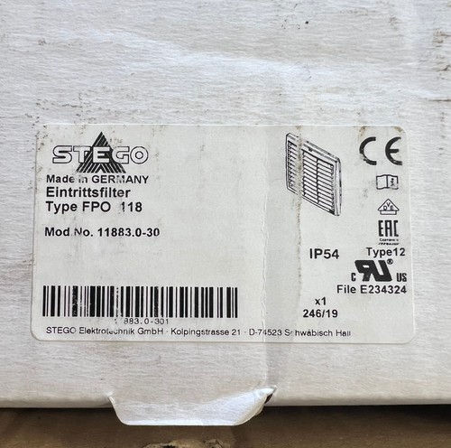 Stego 11883.0-30 FPO 018 Air Intake Assembly w/filter - Picture 4 of 5
