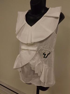 NEW USF South Florida Bulls Womens Designer S-M-L-XL Shirt Meesh & Mia