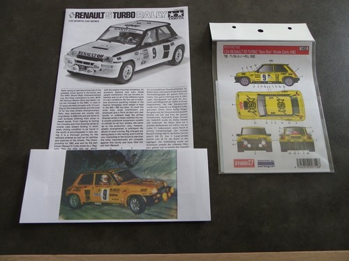 Lot deux Tamiya 1/24 Renault 5 turbo Rally + decals "Tour de Corse 1982" et "New - Photo 5/10