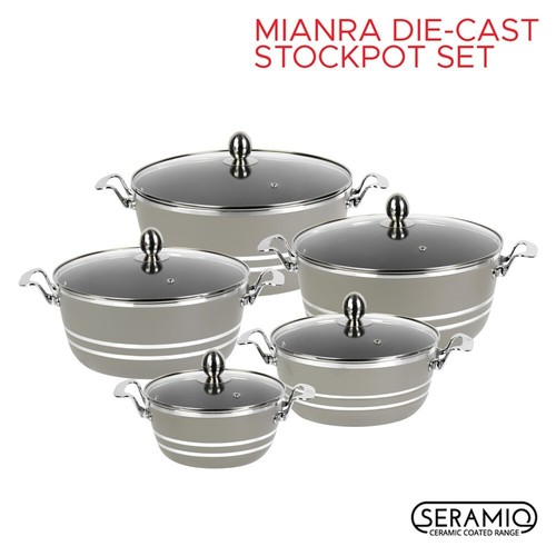 SQ Professional Mianra Set di pentole pressofuse 5 pezzi pietra di luna - Foto 2 di 4
