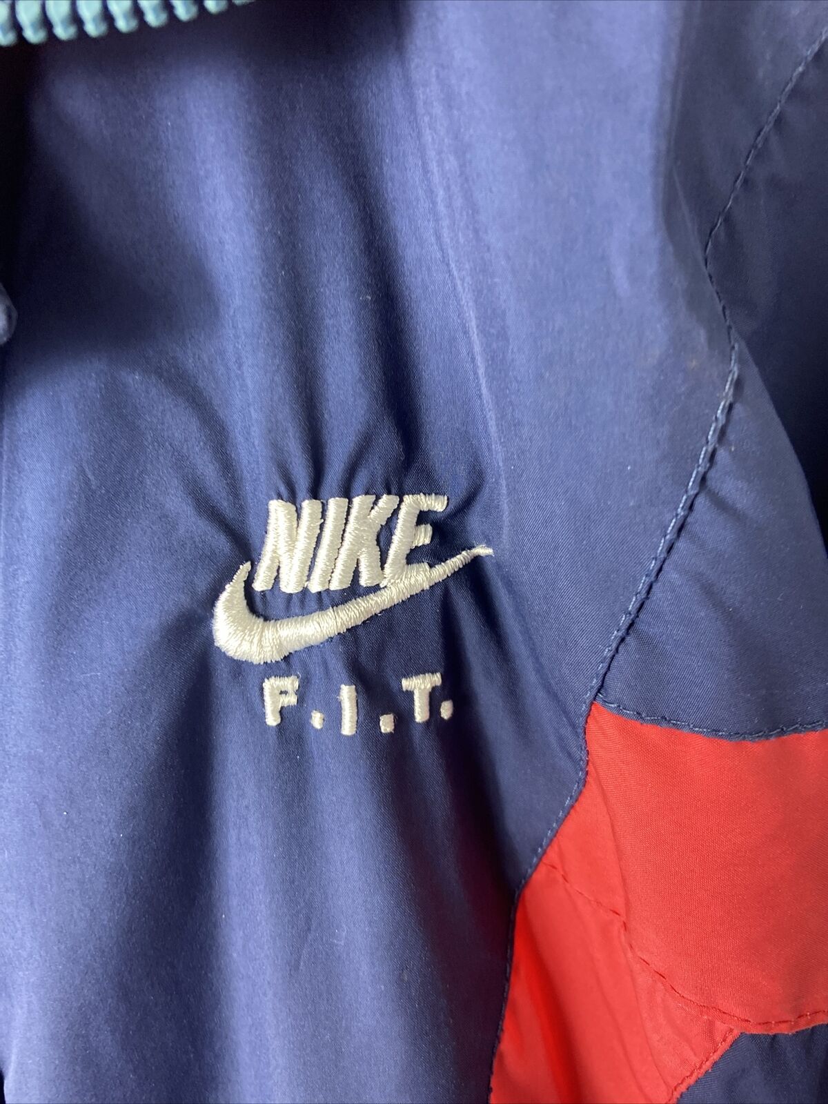 Vtg Nike FIT Windbreaker Jacket Usa Track And Fie… - image 3