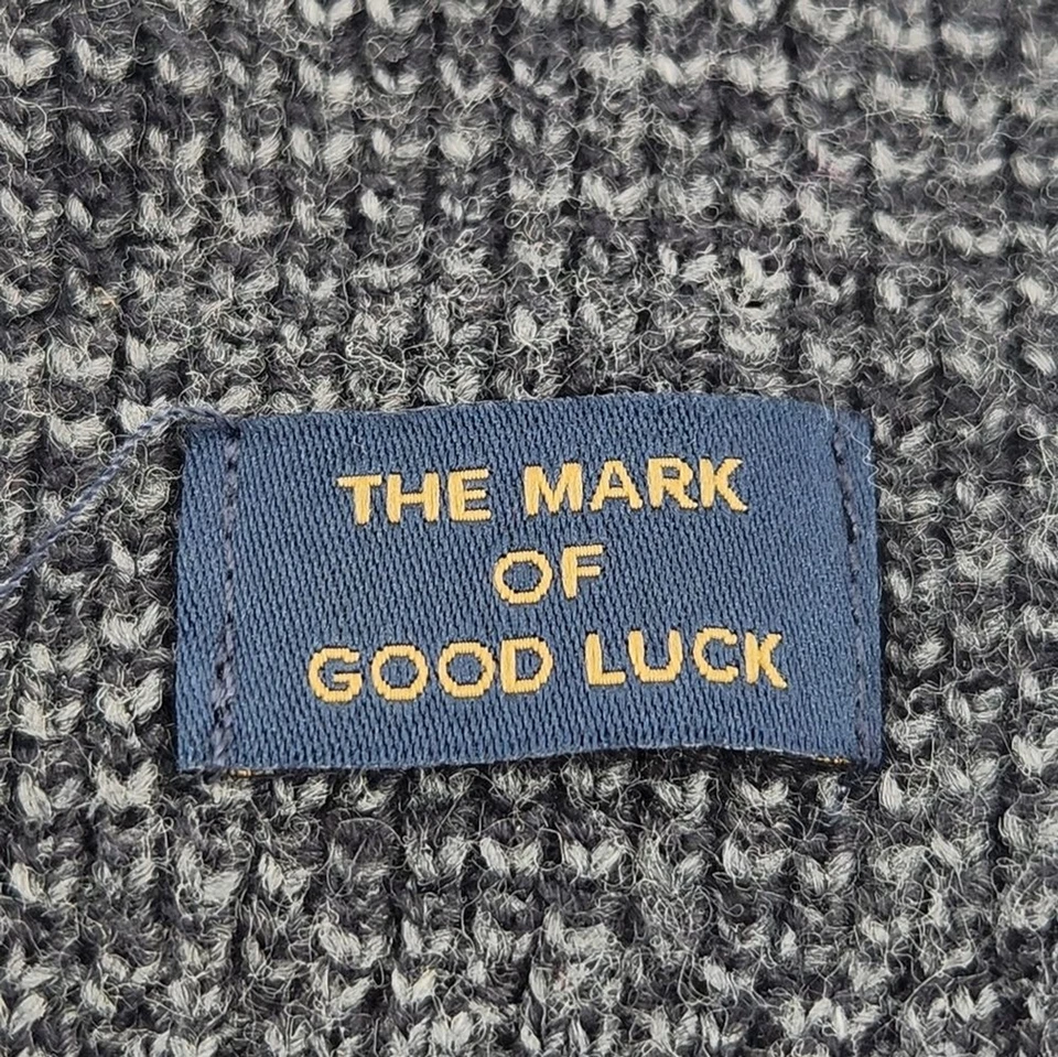 Lucky Brand Colorado Cross Stitch Henley Sweater Mens Size Medium Thermal Winter - Image 2 of 4