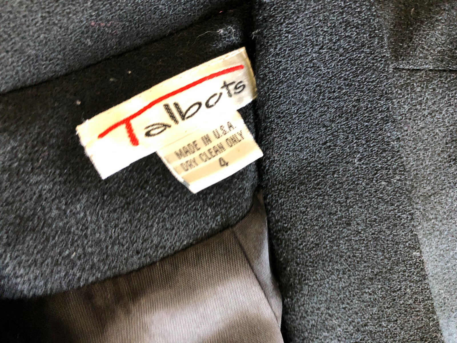 Talbots Black Wool Single Button Shoulder Pads Bu… - image 7