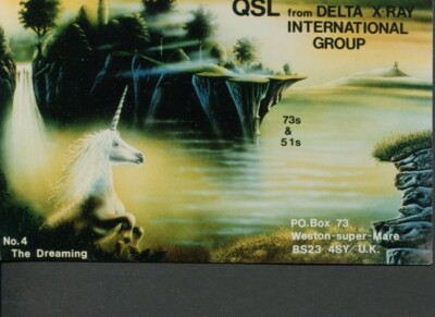 1 x QSL Card Radio Delta X-Ray International Weston super Mare Somerset   R725