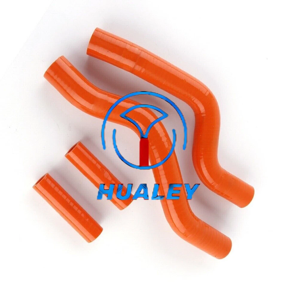 Manguera de radiador de silicona naranja para Suzuki RM250 RM 250 2002 2003 2004 2001-2008 Foto 4 de 4