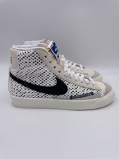 Nike Blazer Mid 77 Black White Leather Vintage Sneakers Womens DO7138-100 New