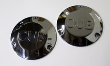 Goodrich Style Hub Caps, Piper J3 Cub Style, Exact Replica, Steel, Chromed