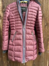Pajar Canada Womens Down Coat Hooded Jacket Burgundy Xs / Tp "as Is"