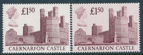 1988 GB £1.50 CASTLE 'PINK' VARIETY FINE MINT MNH SG1411var - Picture 2 of 2