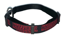 Stranger Things Red Black L COLLAR Big Dog Large Pet Cute Puppy Pet Upside Down