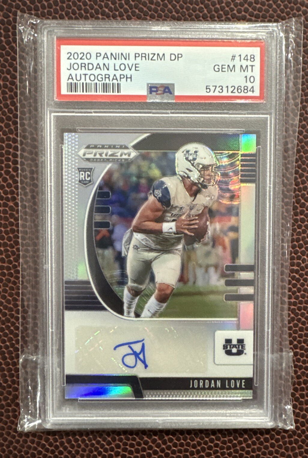 2020 Panini Prizm Draft Picks Rookies Silver Jordan Love #148 Rookie Auto PSA 10