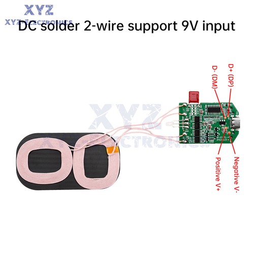 15W Dual Coil Wireless Charging Module Wireless Charger PCBA Board Fast Charging - Photo 5 sur 20