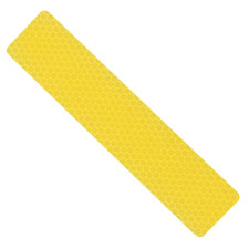 Hillman 6 in x 1-in Yellow Reflective Vinyl Safety Tape 0.5-ft Model 847337 4ct.