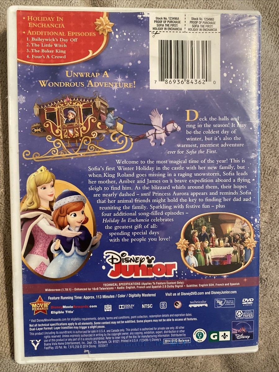 Sofia the First: Holiday in Enchancia (DVD, 2014) Excellent