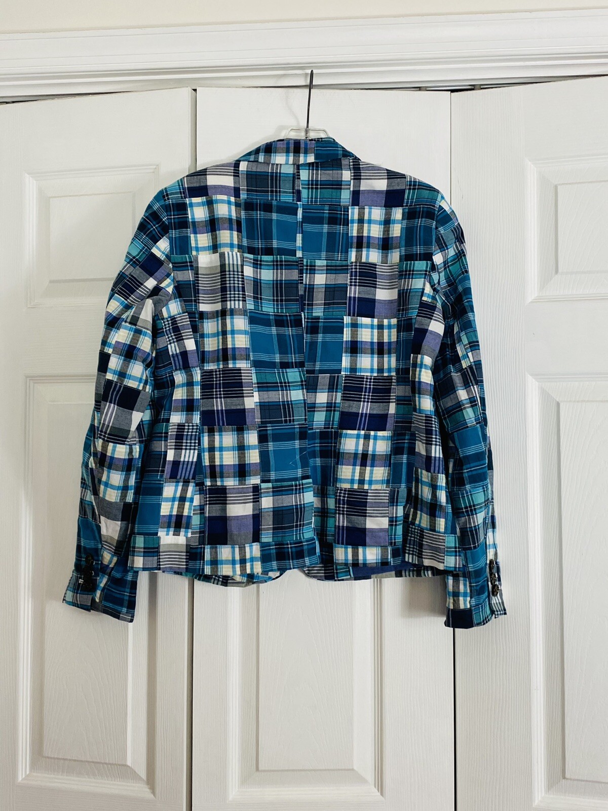 Talbots Women’s Patchwork Plaid 2 Button Blazer J… - image 3