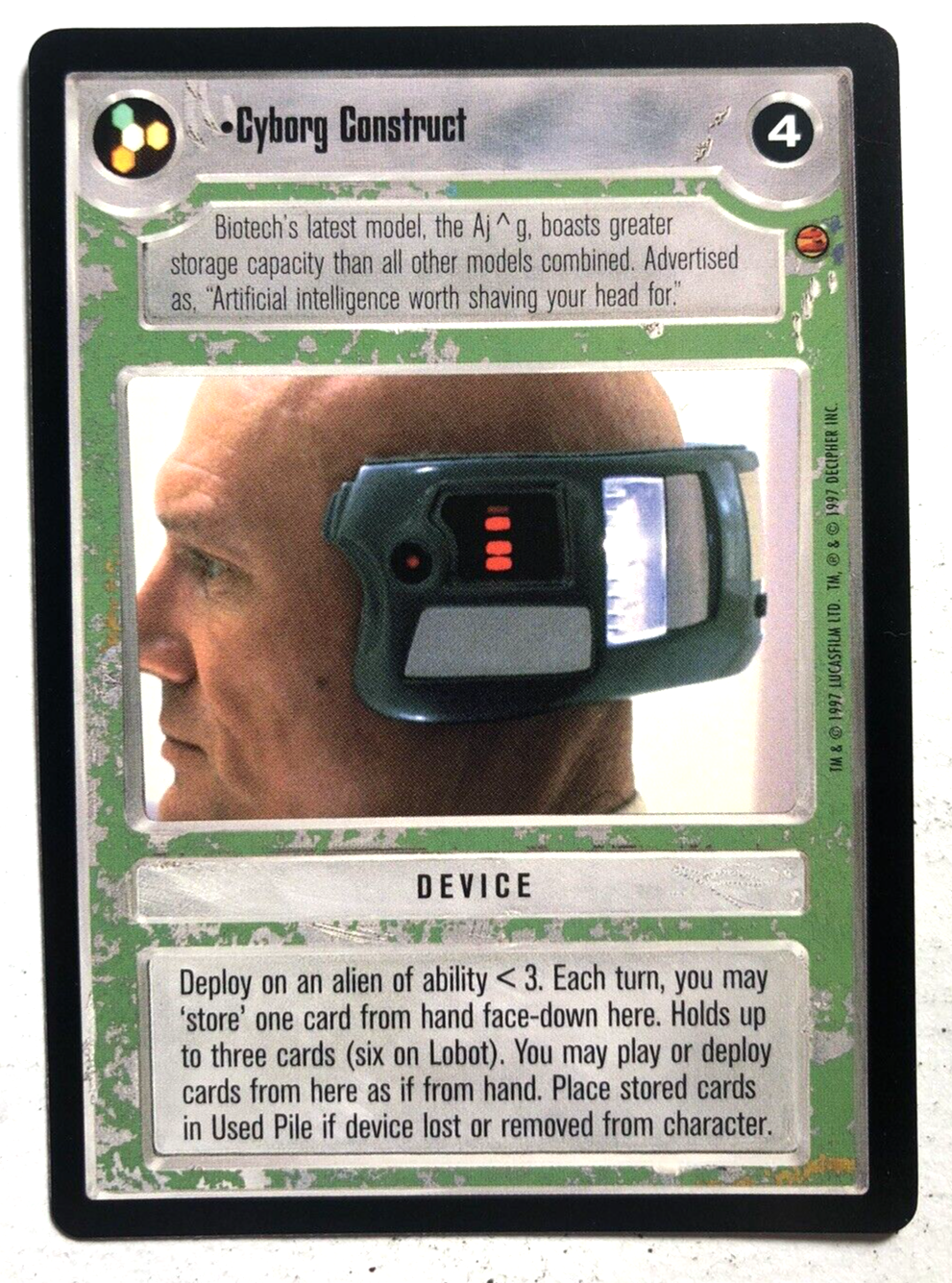 Star Wars CCG Cyborg Construct Cloud City Limited Decipher SWCCG NEAR MINT NM