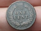 1876 Indian Head One Cent Penny- Fine Details, Partial LIBERTY