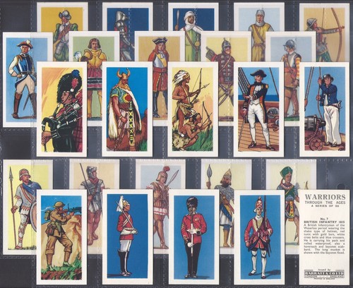 BARRATT-FULL SET- WARRIORS THROUGH THE AGES 1962 (25 CARDS) EXCELLENT+++ - Picture 4 of 4