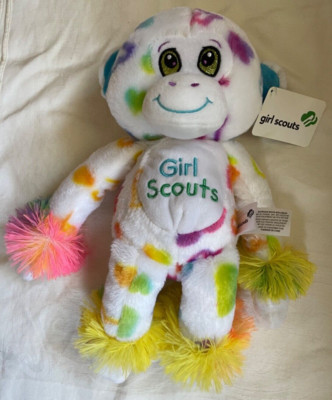 Girl Scout Plush Monkey - Multicolor - 14'' Tall - With Tags