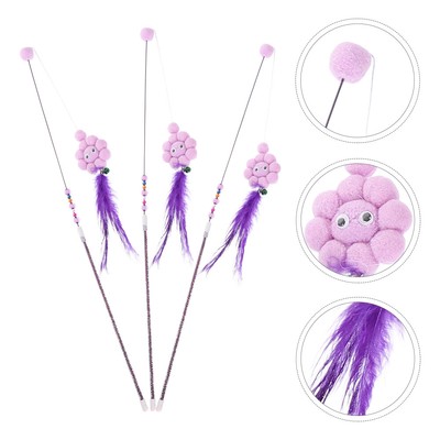 3pcs Katze Spielzeug Cartoon Pet Liefert Ausbildung Zauberstab