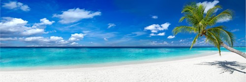 Panoramic Canvas White Sand Sea View High Quality 100% Australian Made Quality - Picture 3 of 3