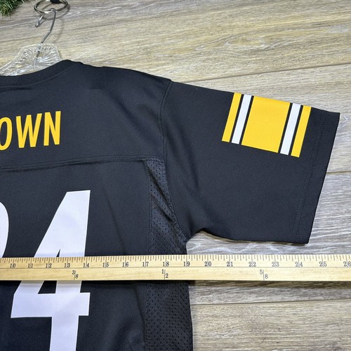 Pittsburgh Steelers Jersey Size Large (14-16) Youth Kids NFL Football Brown 84 - Picture 13 of 14