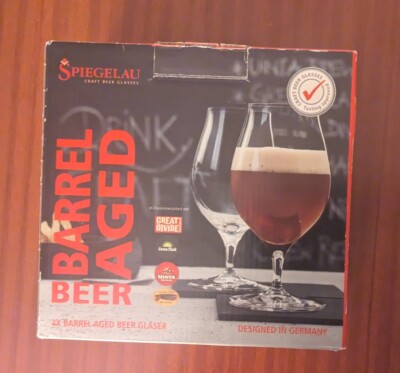 Spiegelau Craft Beer Barrel Aged  Glass Set of 2 - New In Box  17oz
