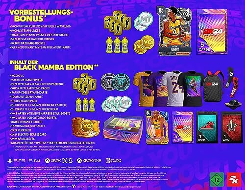 PS4 / Sony Playstation 4 - NBA 2K24 Black Mamba Edition ITA NUOVO & IMBALLO ORIGINALE - Foto 3 di 6