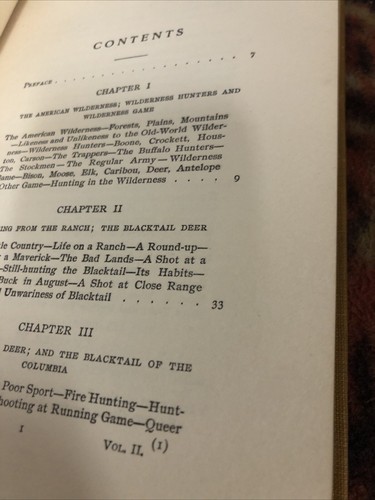 Theodore Roosevelt The Wilderness Hunter 1910 Homeward Bound Edition Hard Cover - Foto 10 di 17