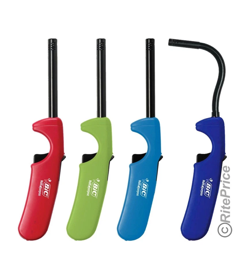 4 Pcs BIC Multi-Purpose Lighters, Classic Edition Lighter & Flex Wand (4 Pack) - Image 4 of 4