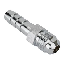 97-Style Carburetor Fuel Inlet Fitting, 1/2 In-20 to 5/16 Hose, Chrome