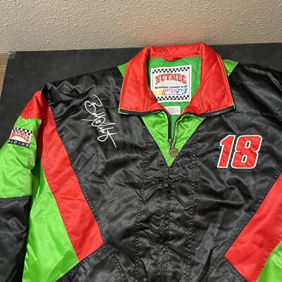 Bobby Labonte Satin Starter Jacket Racing Vintage Interstate Battery Neon 90s F1