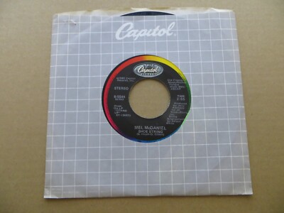 Mel McDaniel - Shoe String - 1985 - Capitol Records B-5544 Vinyl 7'' Single VG+