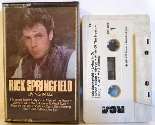 Rick Springfield - Living in Oz Cassette Tape RCA - Picture 3 of 4
