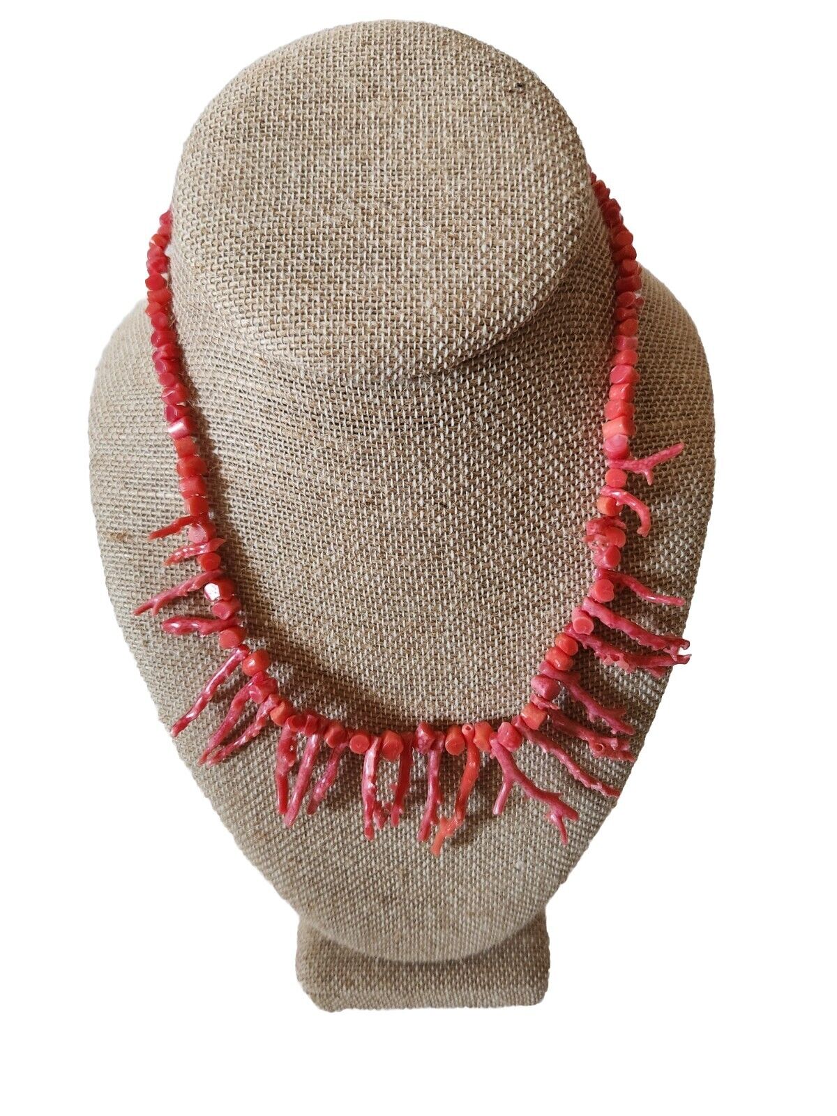 vintage navajo pink/light red natural branch cora… - image 1