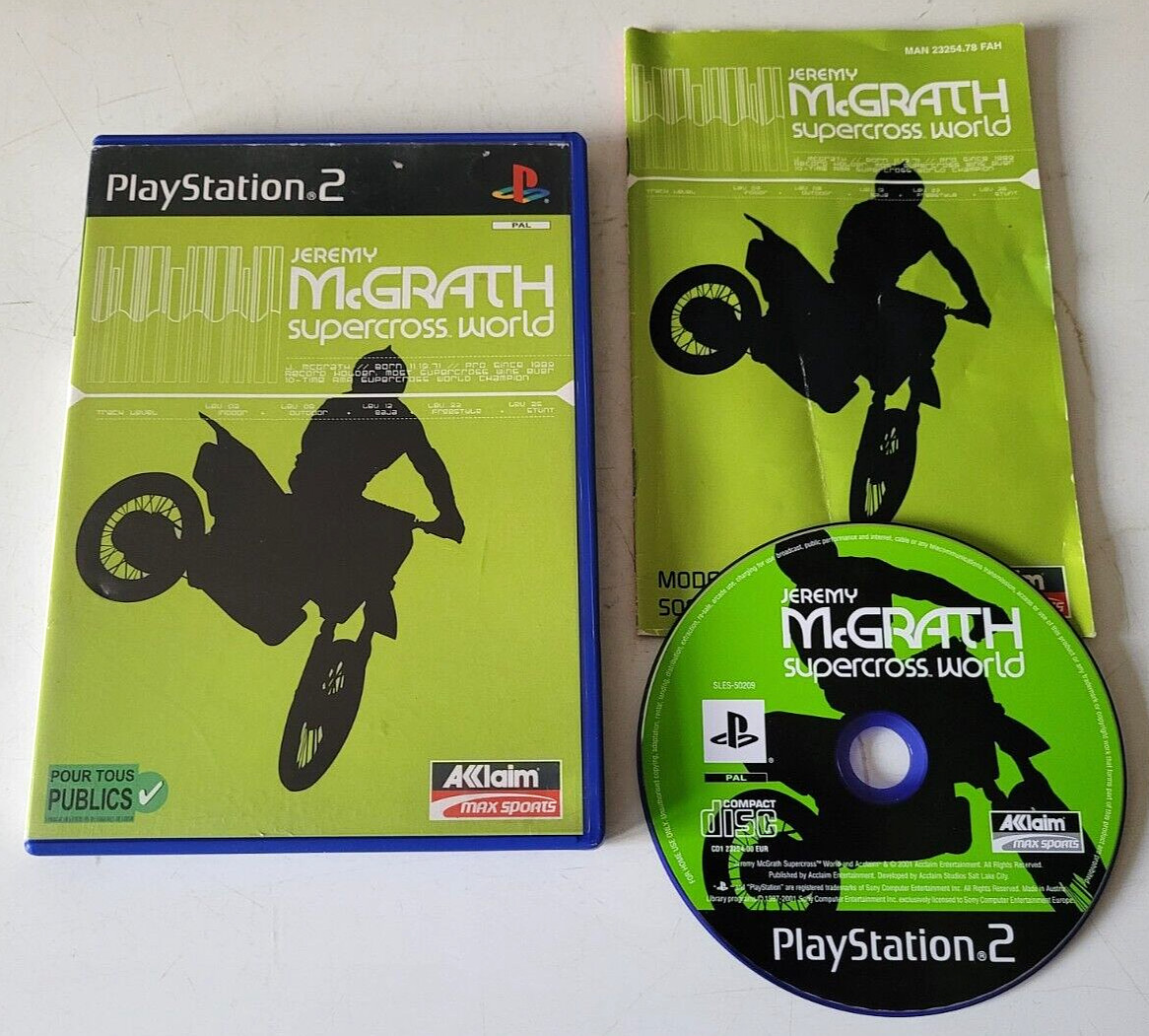 Jeremy McGrath Supercross World - PlayStation 2 PS2 - PAL - Complet