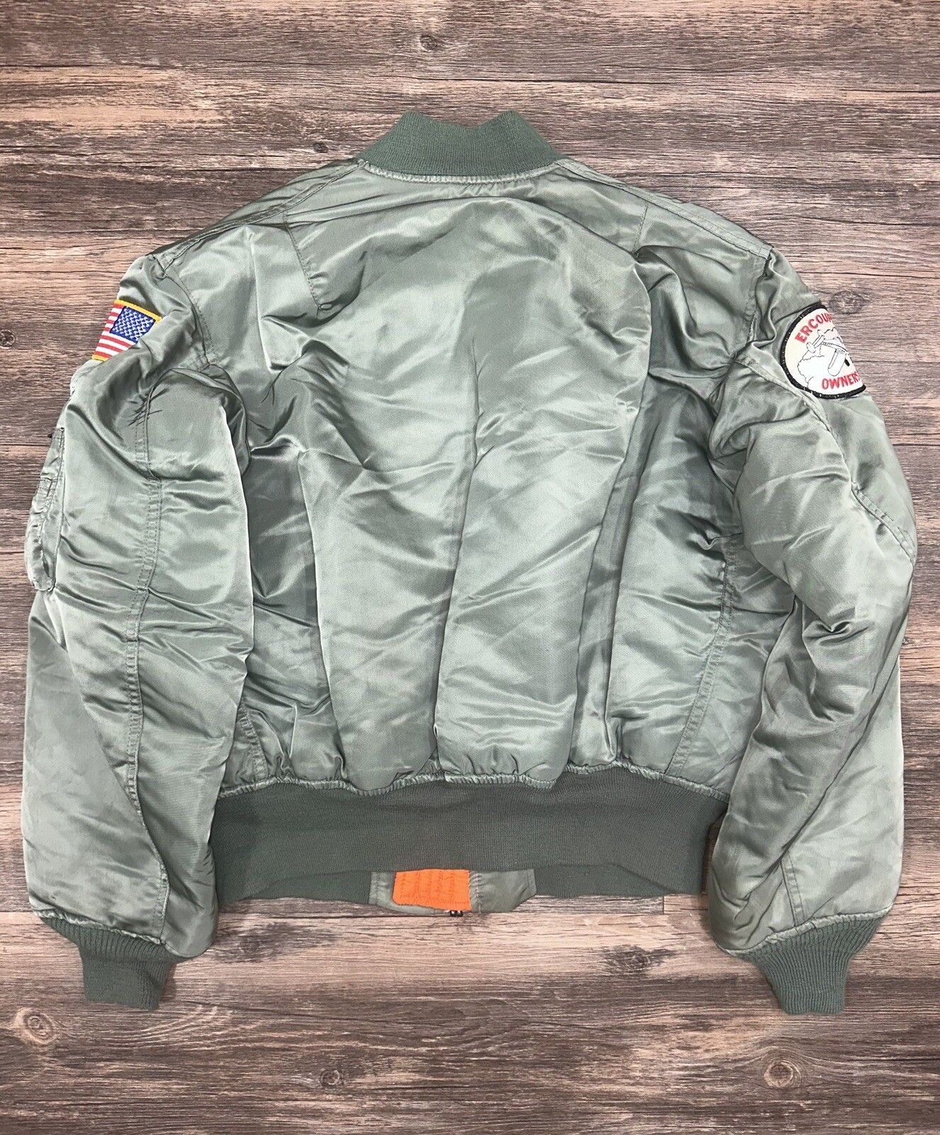 Vintage USAF MA-1 Military Flight Jacket Alpha Industries Bomber Sz Medium image 8