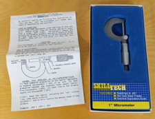 Vintage SkillTech 0-1" Micrometer w Instructions & Original Box - Made in USA