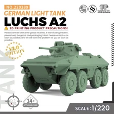 SSMODEL SS220389 1/220  Military Model Kit German LUCHS A2 Light Tank