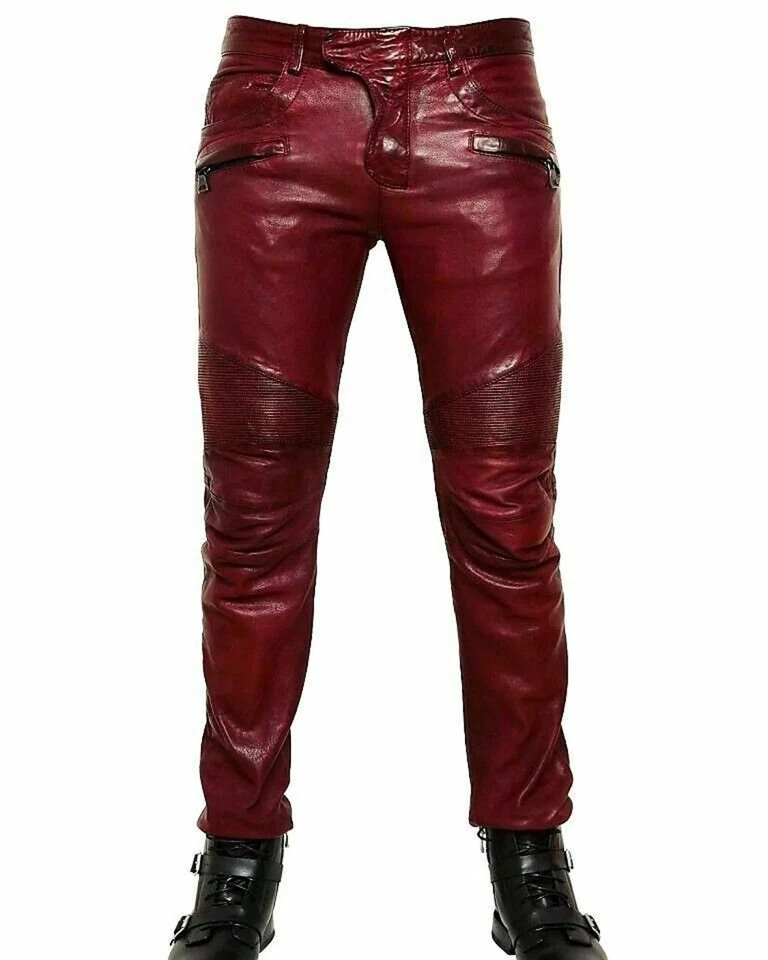 Men's Real Leather Distressed Pant and shirt,2 piece Premium Outfit ,Party Wear - Image 2 of 4