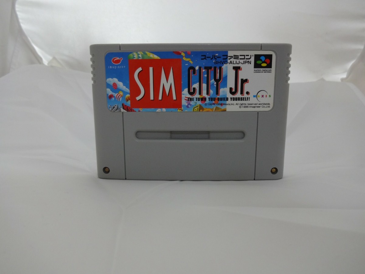 シムシティジュニア Sim City Jr. Super Famicom SFC Japan import Boxed + Manual