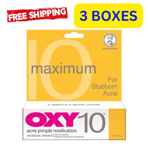 3x 25g OXY10 For Stubborn Acne Pimple Medication FREE SHIPPING
