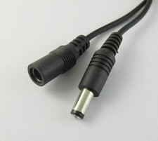 10pcs 5.5x2.1mm Female To 5.5x2.1mm Male 1m CCTV DC Power Plug Jack Cable Socket