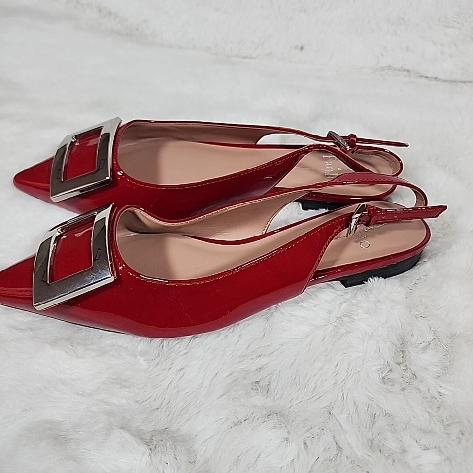 Linea Paolo Delica Punta Punta Plana Roja Talla 7M Foto 3 de 4