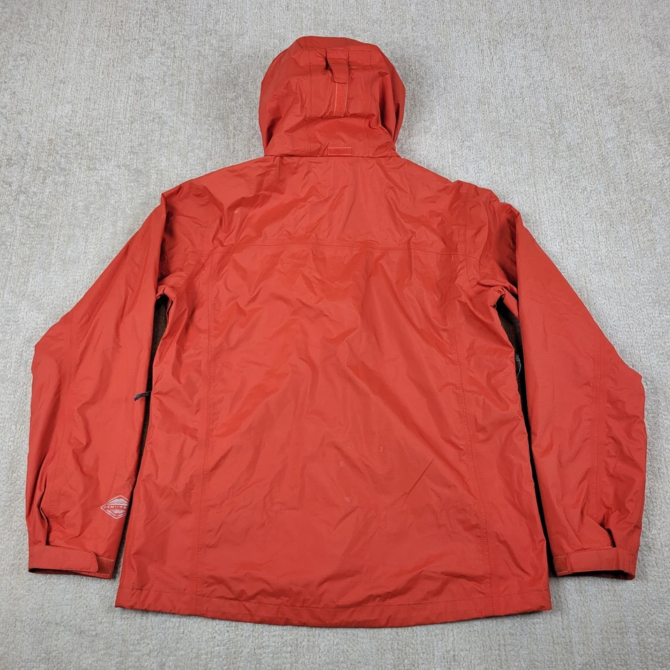 Columbia Abrigo de Lluvia Chaqueta Para Hombres M Naranja Cremallera Completa Con Capucha Impermeable Ligero Foto 2 de 4